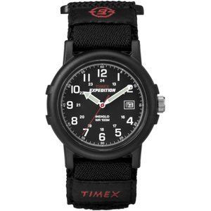 Timex Men's Expedition Camper 38mm Watch – Black Fast Wrap Strap